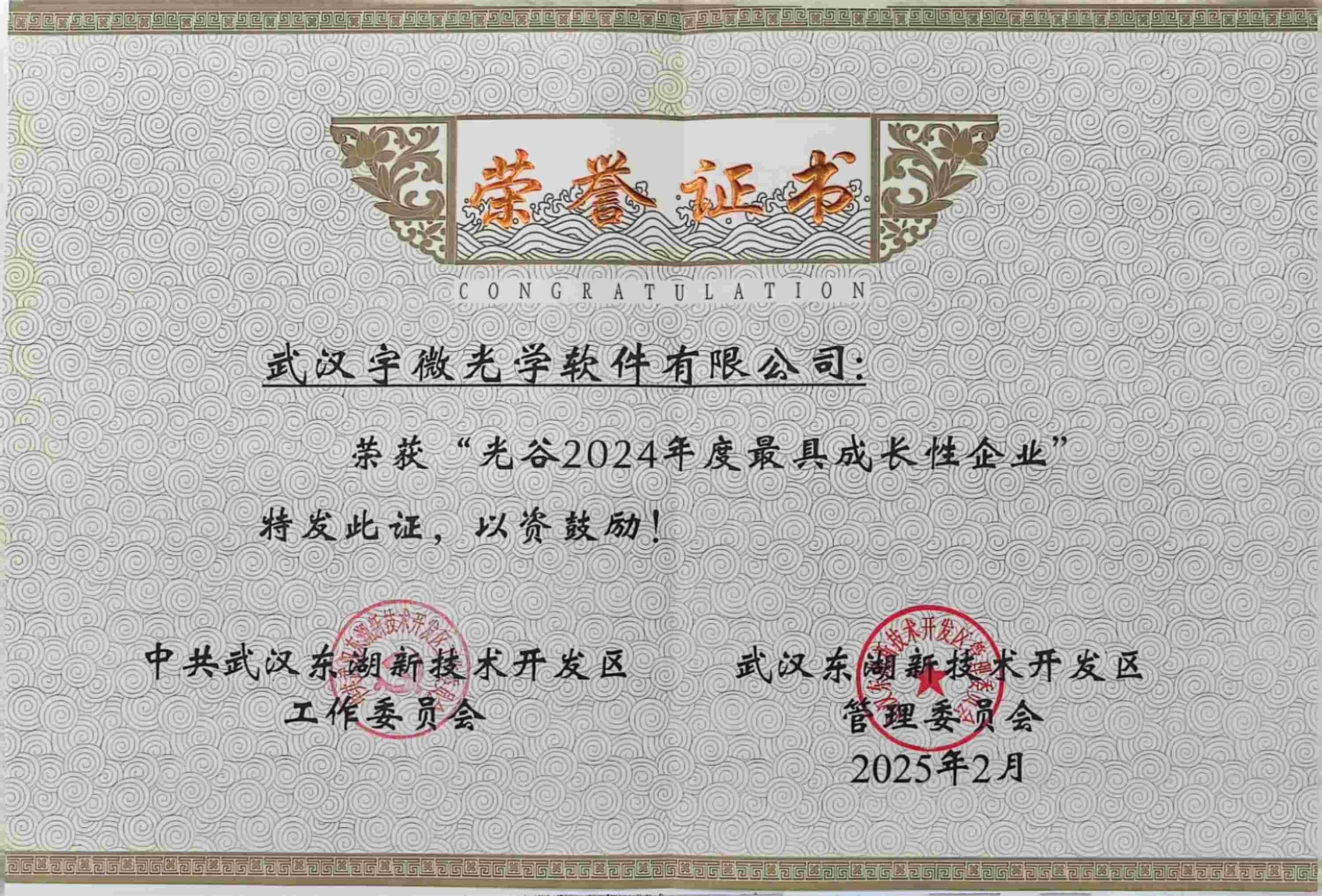 光谷最具成长性企业